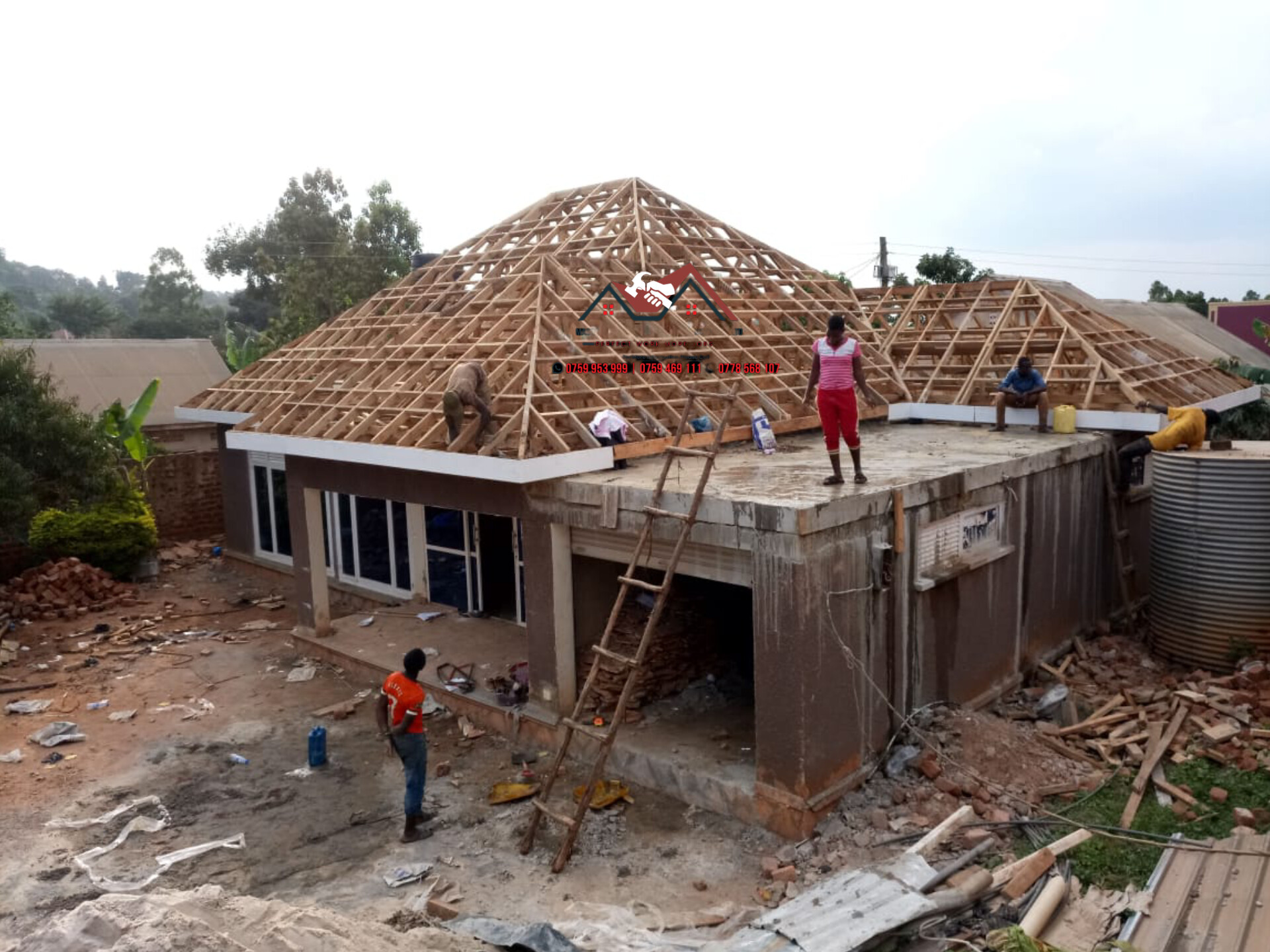 Roof installation process